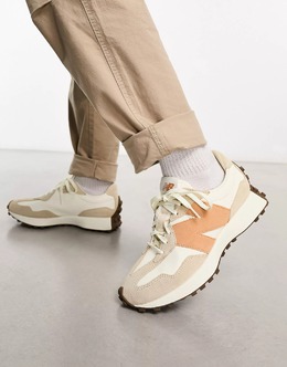 New Balance: Белые кроссовки  327