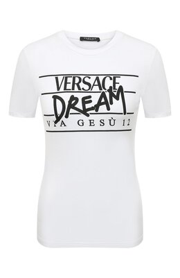 Versace: Футболка из вискозы 