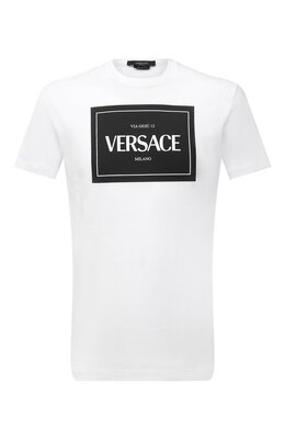 Versace: Хлопковая футболка 