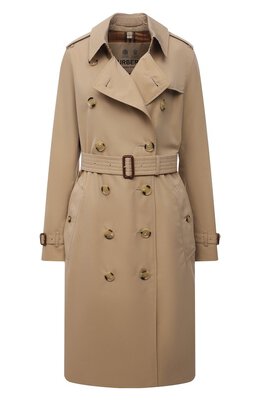 Burberry: Хлопковый плащ  Kensington