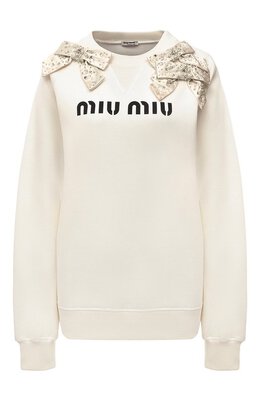 Miu Miu: Трикотажный свитшот 