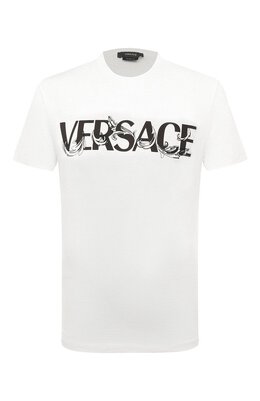 Versace: Хлопковая футболка 