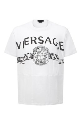 Versace: Хлопковая футболка 