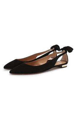 Aquazzura: Чёрные балетки Deneuve