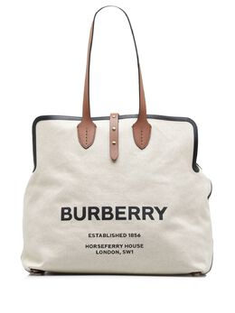 Burberry Pre-Owned: Белая сумка-шоппер