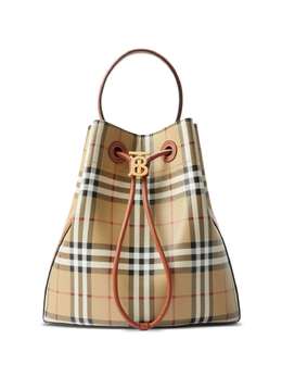 Burberry: Коричневая сумка  Vintage Check