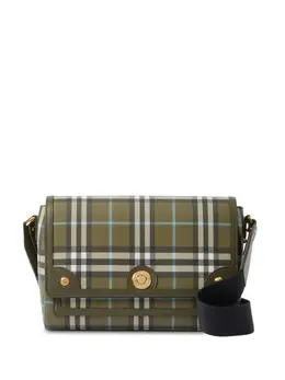 Burberry: Сумка  Note с принтом