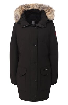 Canada Goose: Чёрный пуховик Trillium