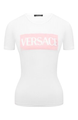 Versace: Футболка из вискозы 