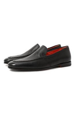 Santoni: Чёрные туфли 