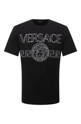 Versace: Хлопковая футболка 