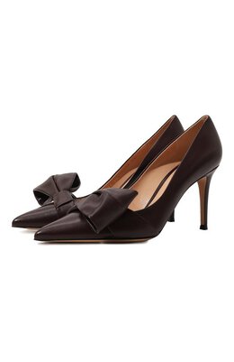 Gianvito Rossi: Бордовые туфли 