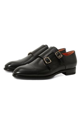 Santoni: Чёрные лоферы