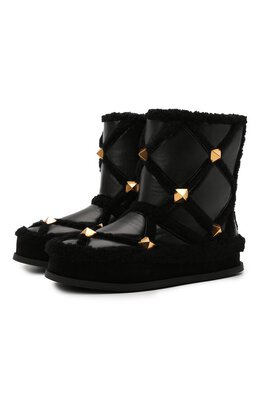 Valentino: Чёрные сапоги  Roman Stud