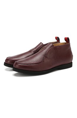 Kiton: Бордовые ботинки 