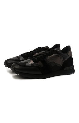 Valentino: Чёрные кроссовки Rockrunner