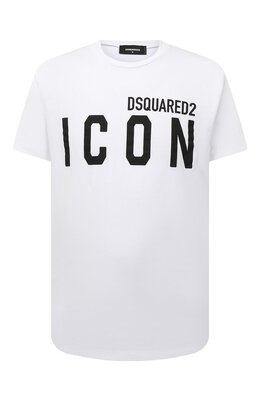 Dsquared2: Хлопковая футболка Icon