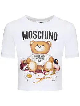 MOSCHINO: Хлопковая футболка