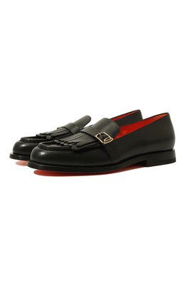 Santoni: Чёрные лоферы