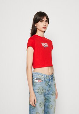 Tommy Jeans: Футболка с принтом