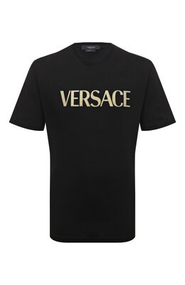 Versace: Хлопковая футболка 