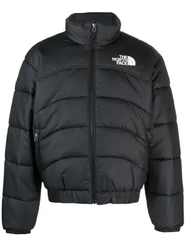 The North Face: Чёрная куртка  Nuptse