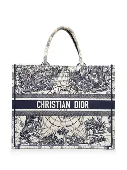 Christian Dior: Синяя сумка-шоппер