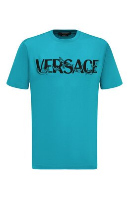 Versace: Хлопковая футболка