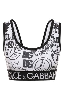 Dolce & Gabbana: Чёрный топ 