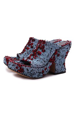 Bottega Veneta: Красные сабо  Wedge