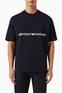 Emporio Armani: Хлопковая футболка