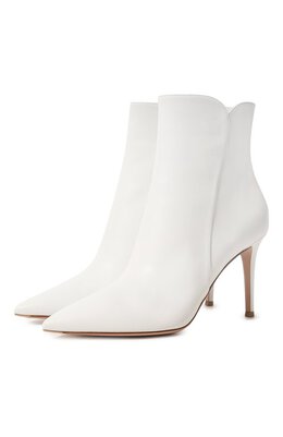 Gianvito Rossi: Белые ботинки  Levy 85