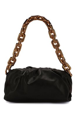 Bottega Veneta: Чёрная сумка Chain Pouch