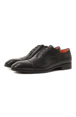 Santoni: Чёрные туфли 