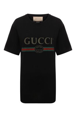 Gucci: Хлопковая футболка Web