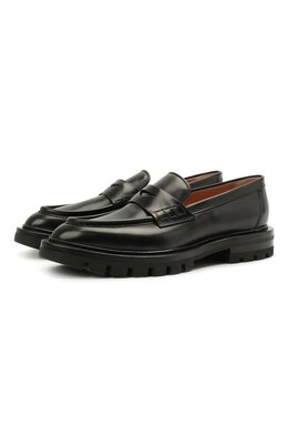 Santoni: Чёрные лоферы