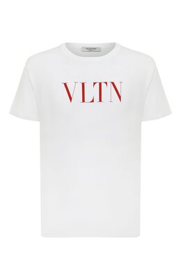 Valentino: Хлопковая футболка VLTN