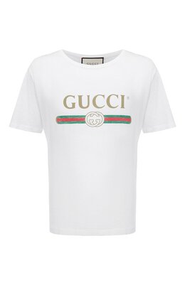 Gucci: Хлопковая футболка Web