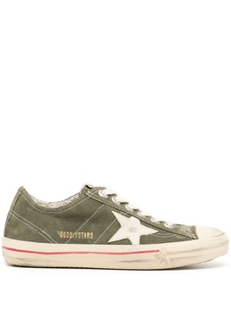 Golden Goose: Зелёные кроссовки  V-Star