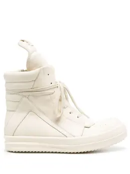 Rick Owens: Белые кроссовки Geobasket