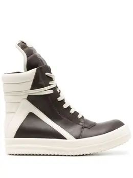 Rick Owens: Коричневые кроссовки Geobasket