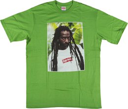 Supreme: Зелёная футболка  Buju Banton