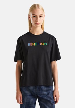 United Colors Of Benetton: Футболка с принтом