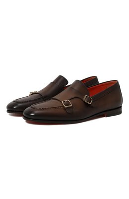 Santoni: Тёмные туфли