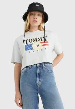 Tommy Jeans: Футболка с принтом