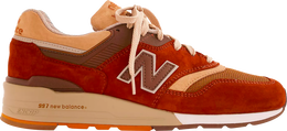 New Balance: Коричневые кроссовки  997