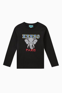 Kenzo: Футболка с принтом