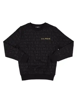 BALMAIN: Хлопковый свитшот 