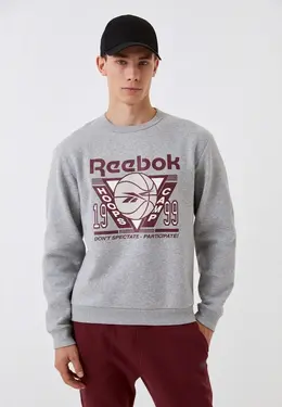 Reebok: Серый свитшот