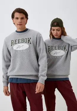 Reebok: Серый свитшот